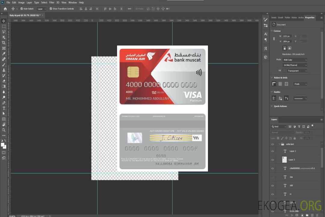 Carte de crédit visa platine Oman Muscat Bank template Carte de crédit visa platine Oman Muscat Bank template